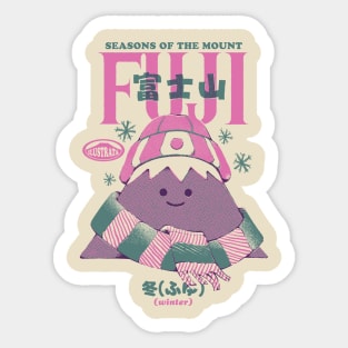 Mont Fuji Seasons - Winter Sticker